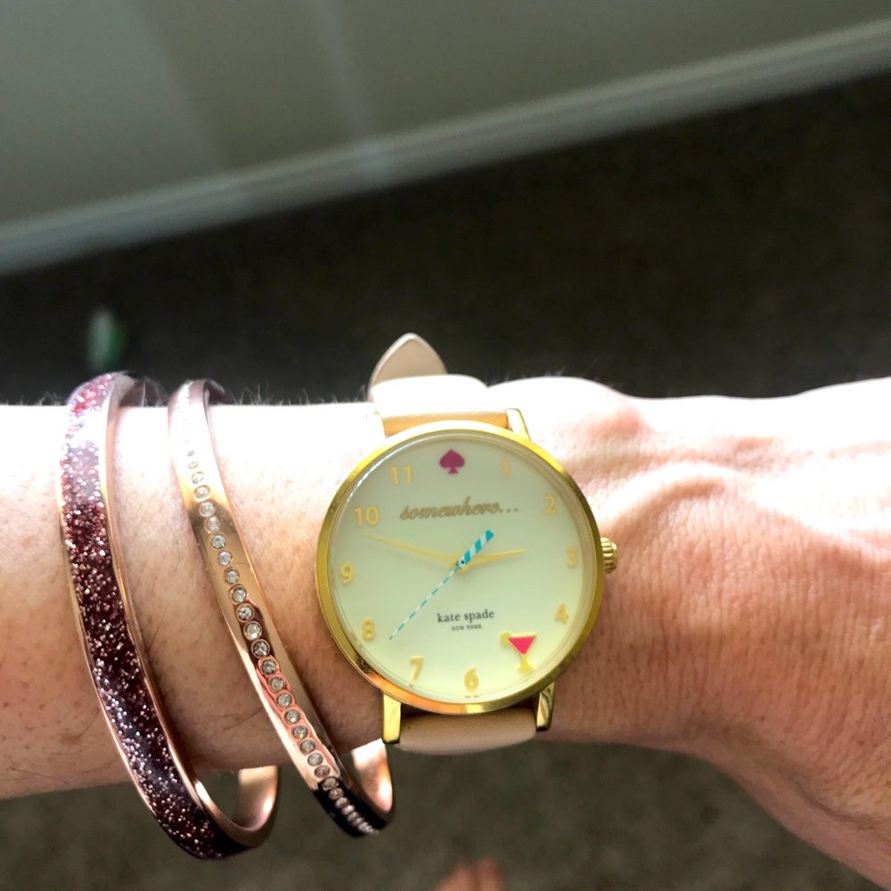Kate Spade “It’s 5’O’clock Somewhere” watch.